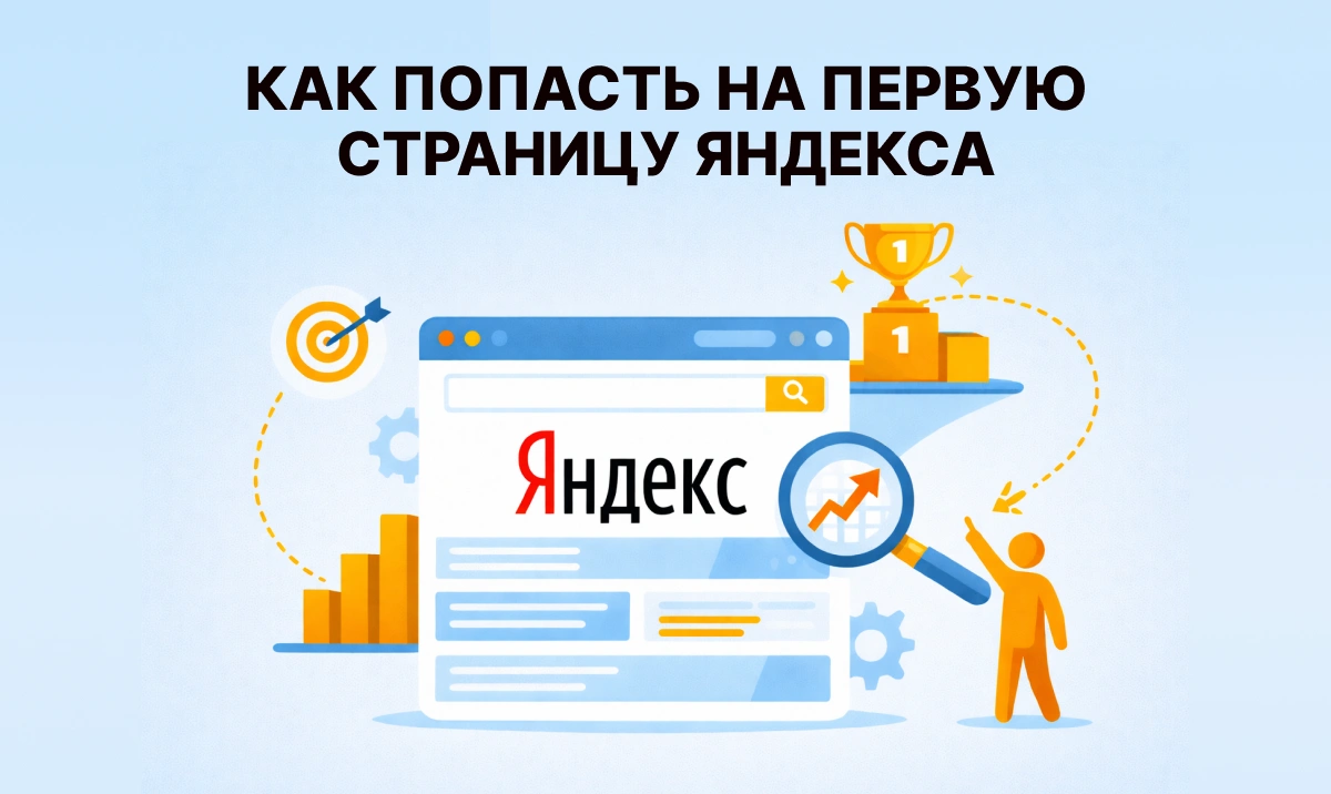 Как попасть на первую страницу Яндекса в 2026 году: пошаговый гайд от эксперта