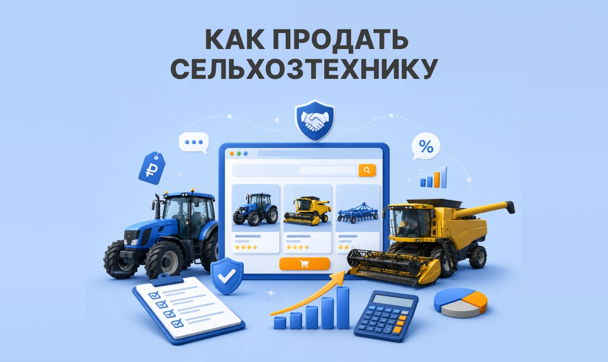Как продать сельхозтехнику дорого и без простоя