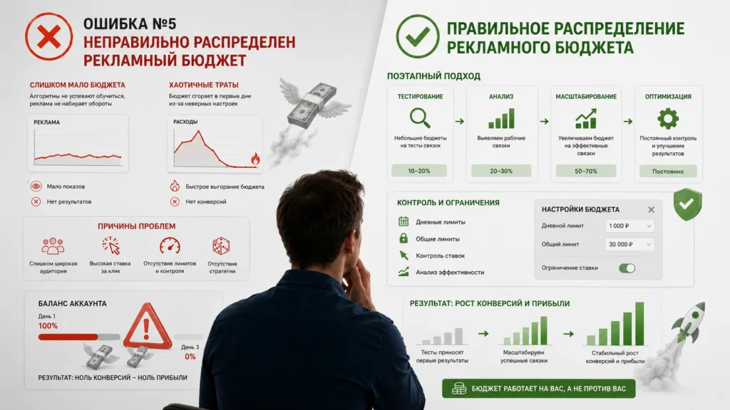 неправильно распределен рекламный бюджет