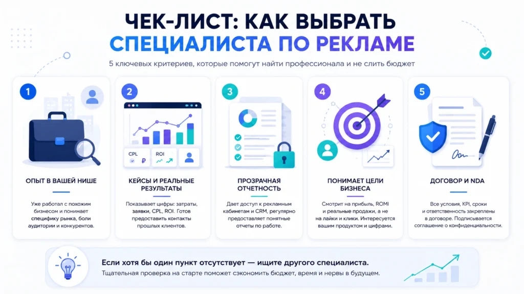 как выбрать специалиста по рекламе