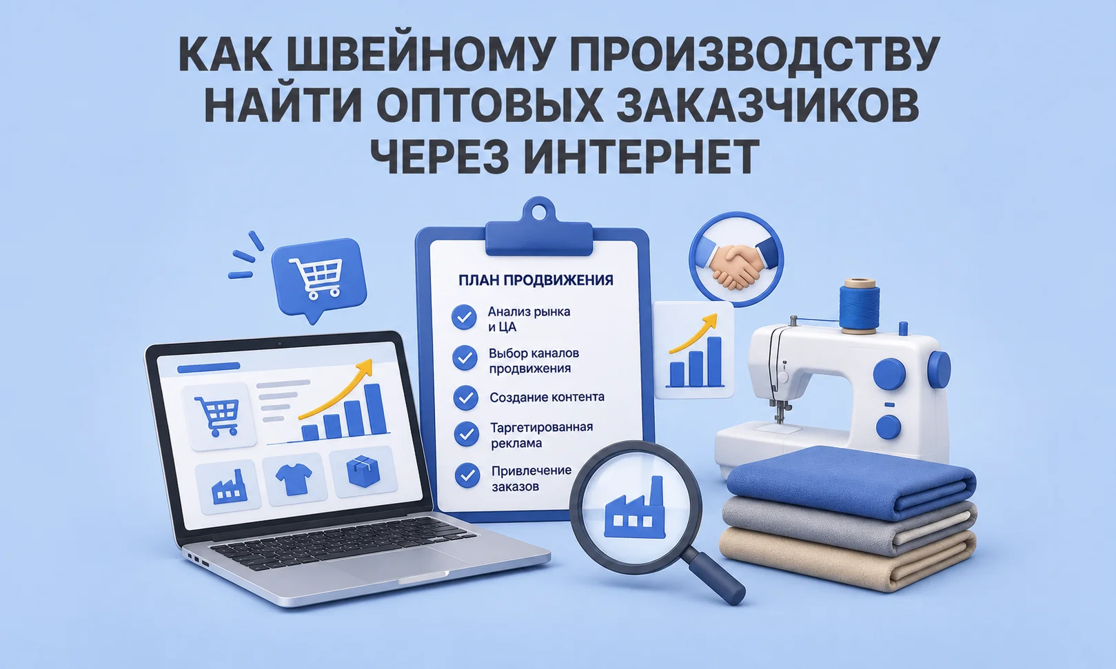 Как швейному производству найти оптовых заказчиков через интернет