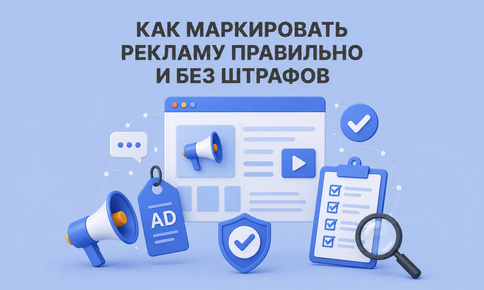 Маркировка рекламы в интернете в 2026 году: как сделать правильно и избежать штрафов