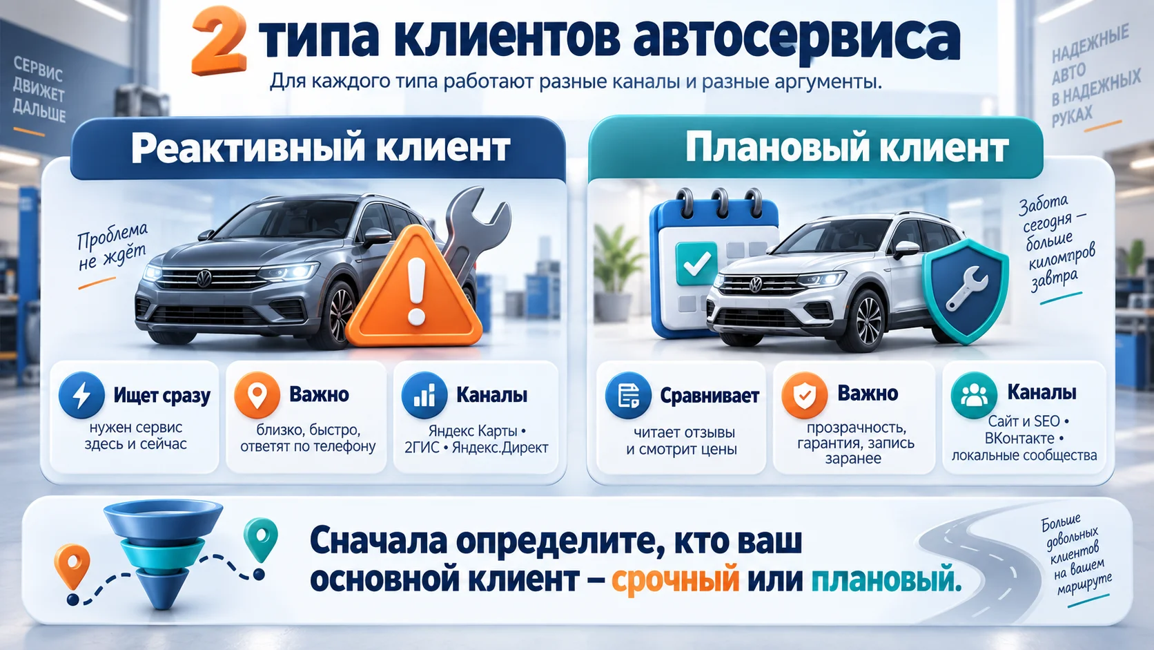 2 типа клиента автосервиса