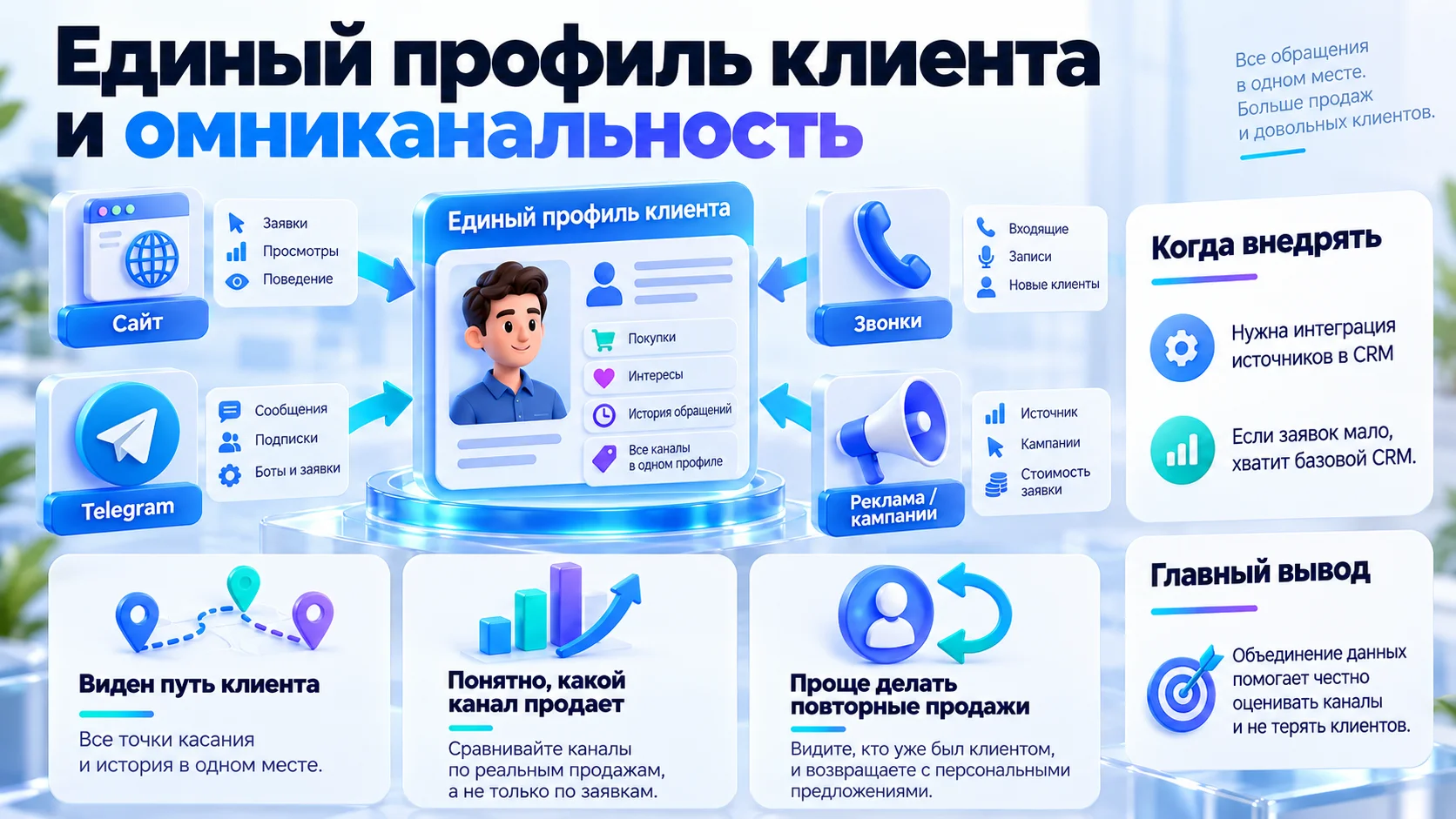 Единый профиль клиента и омниканальность