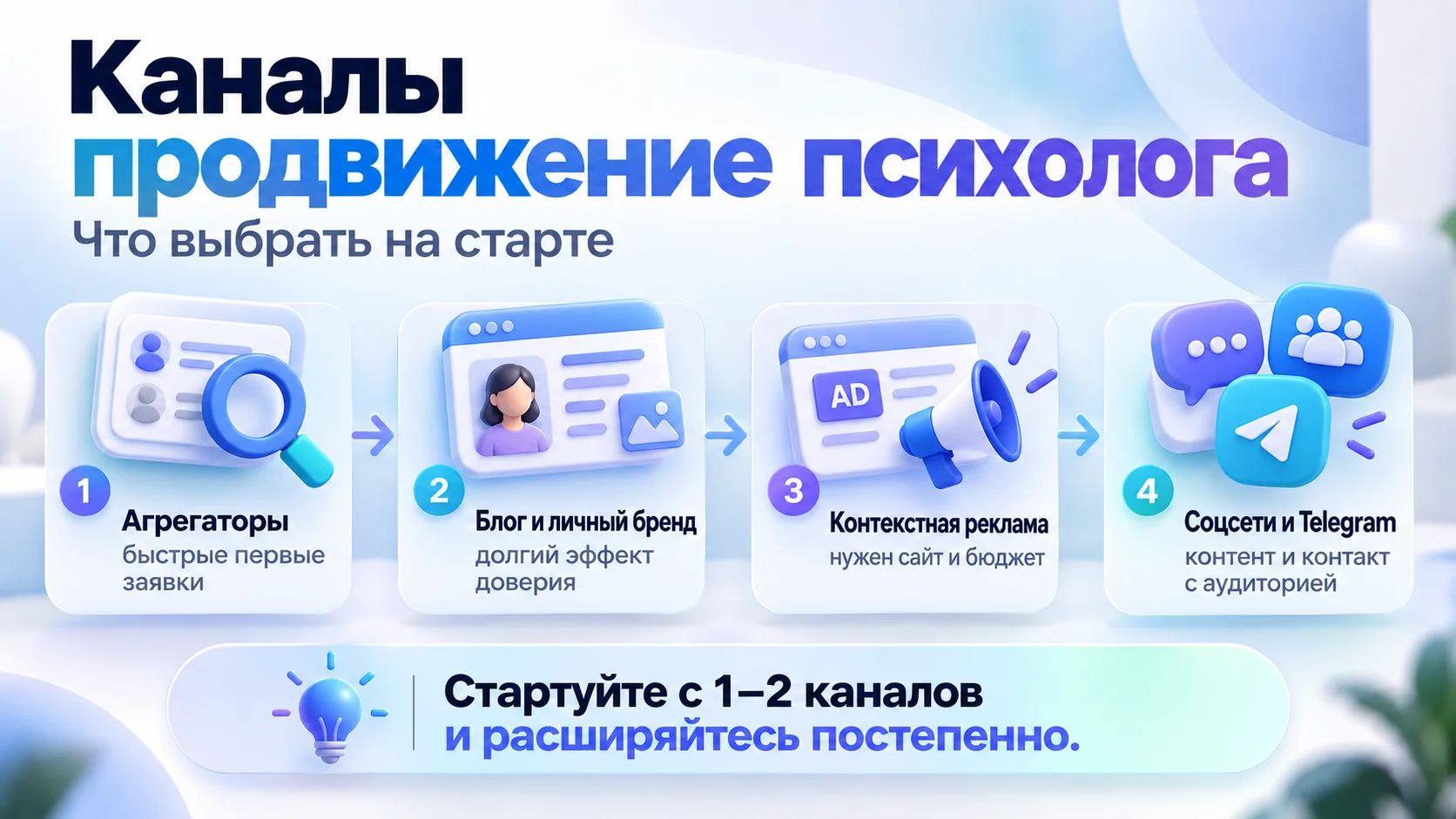 Каналы продвижения психолога