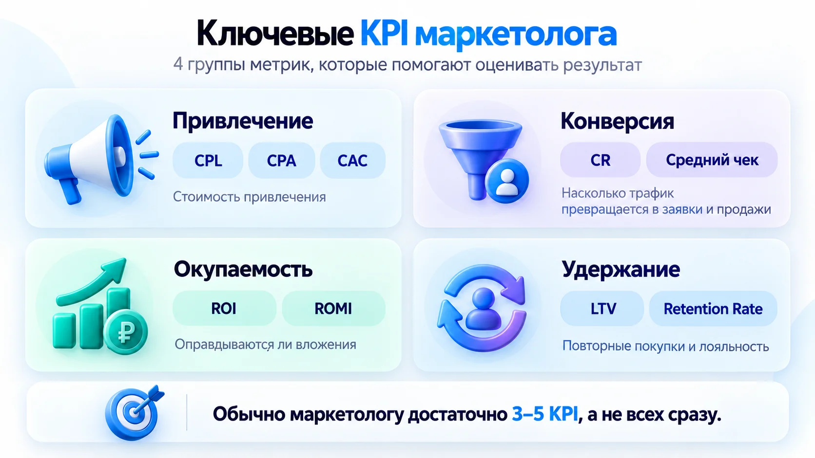 kpi показатели для маркетолога