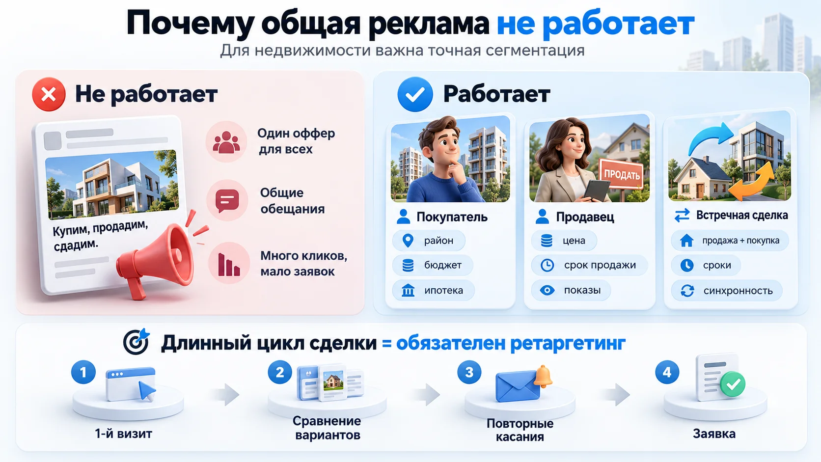 Почему общая реклама агентства недвижимости не работает