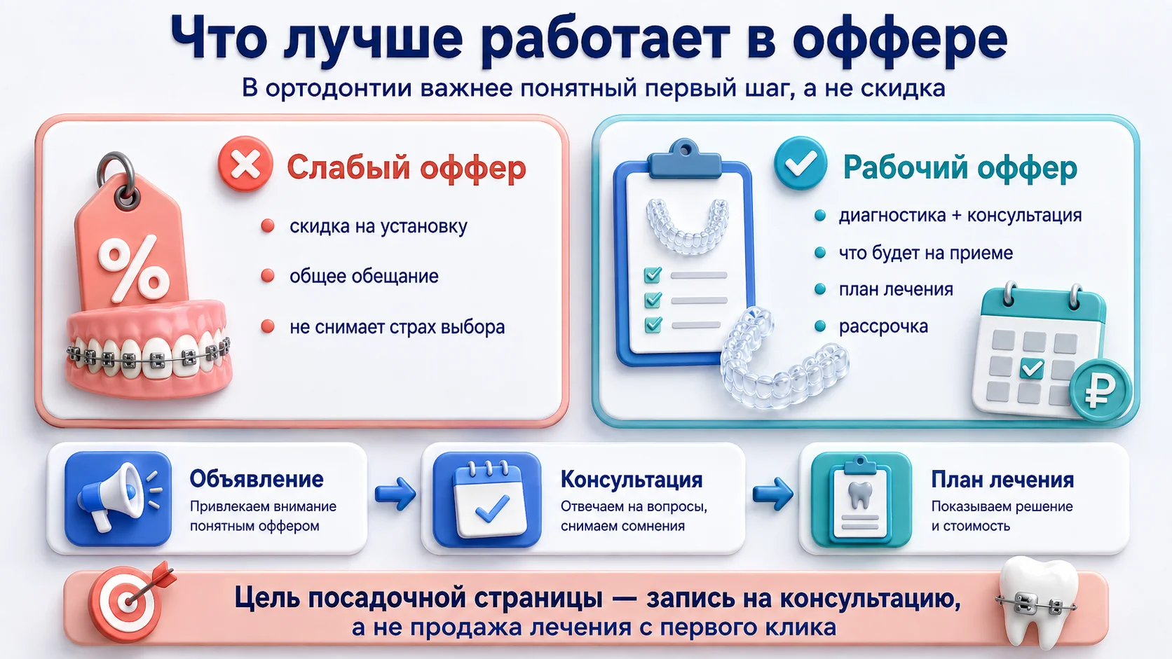 какие офферы работают в рекламе стоматологических услуг