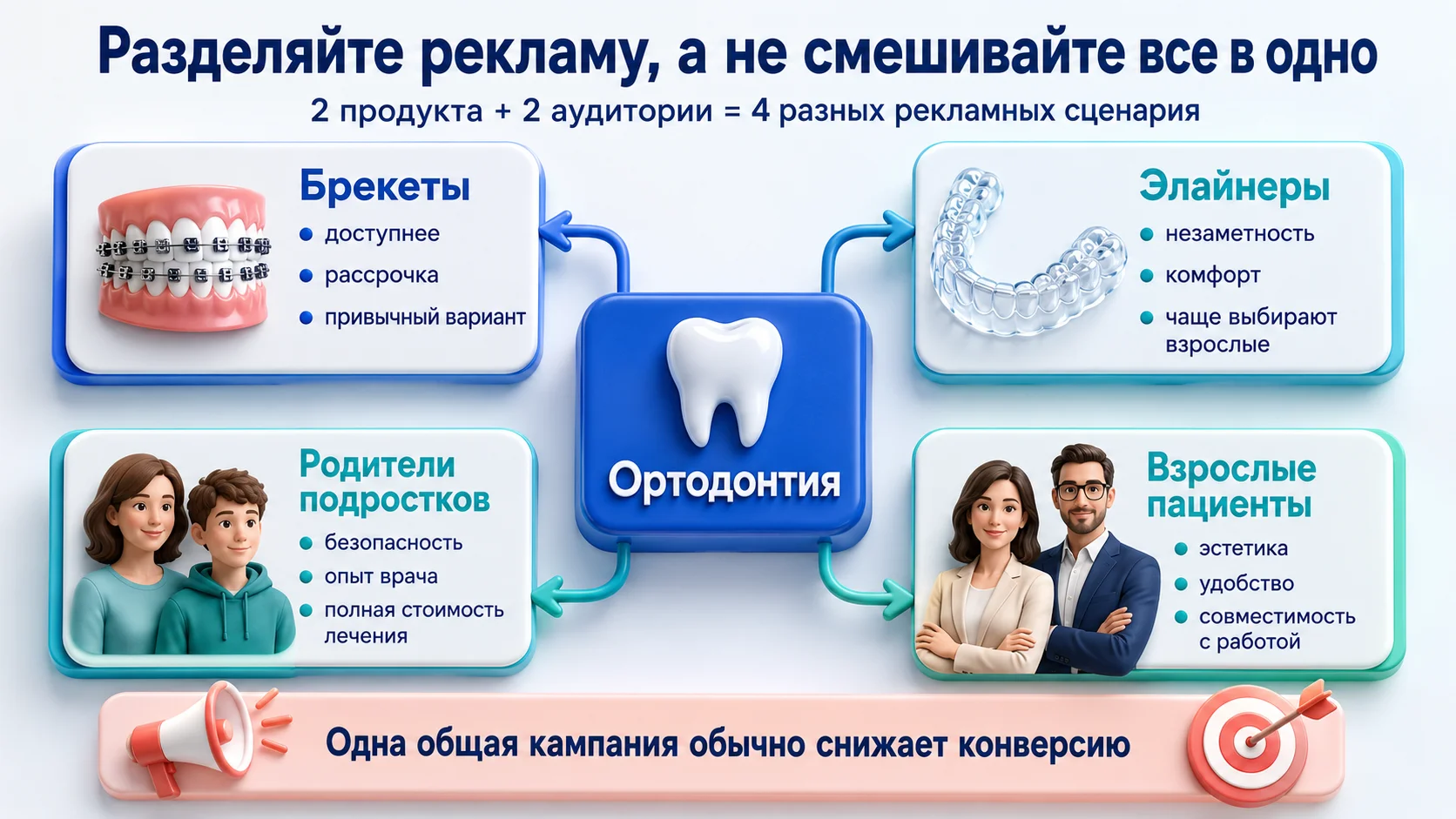 советы по рекламе ортодонтии
