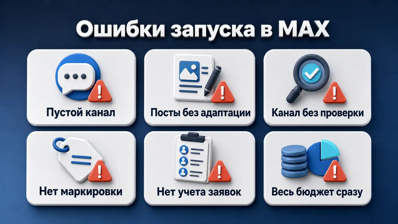 Ошибки рекламы в MAX